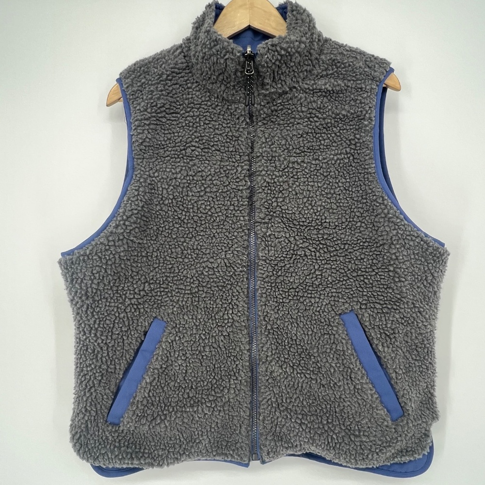 Iceberg Canvas Sherpa Reversible Full Zip Vest NWT L Utility Chores Outdoor Work - Picture 7 of 14